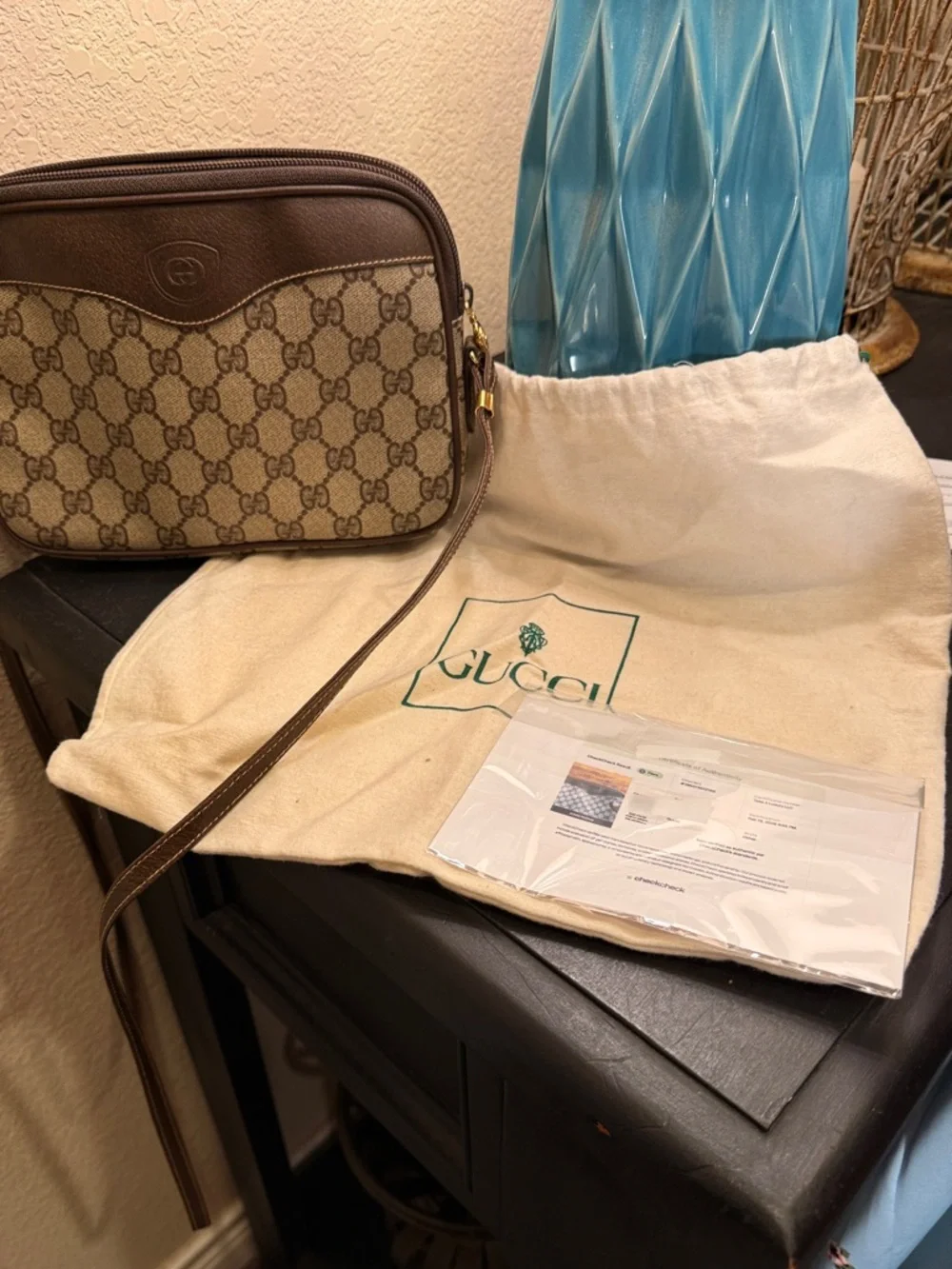 Vintage Gucci Brown GG Supreme Canvas Crossbody Bag - Picture 16 of 16